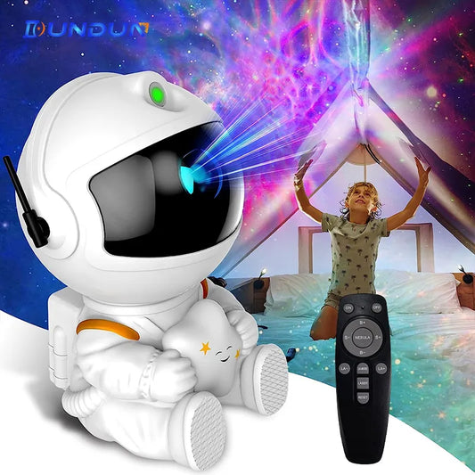 Astronaut Galaxy Star Projector LED Starry Night Light With Nebula To Give You A Relaxing Night Sleep